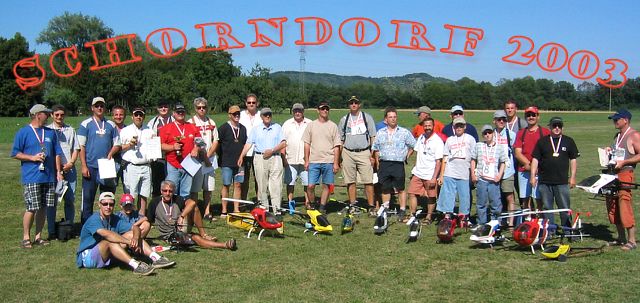 Teilnehmer Graupner Heli-Cup Schorndorf